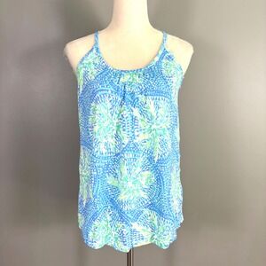 Lilly Pulitzer Lacy Tank S Halter Resortwear Tropical Casual Beach Colorful Pima